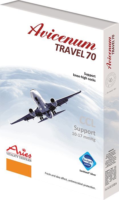 ARIES Podkolanówki profilaktyczne Avicenum 70 DEN TRAVEL