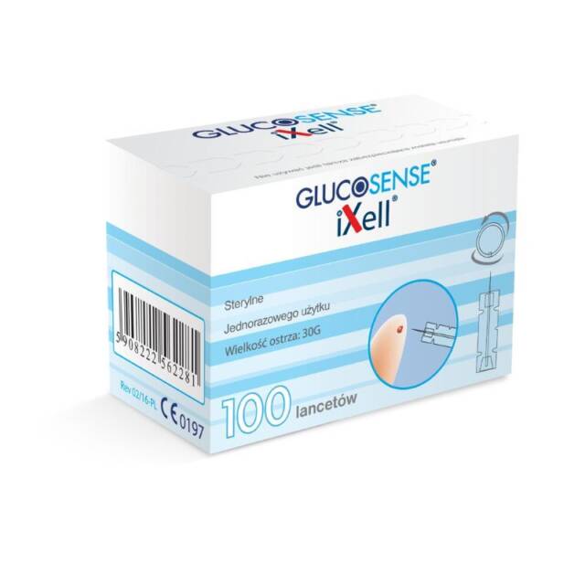GENEXO Lancety do glukometrów IXELL oraz GLUCOSENSE 100 sztuk